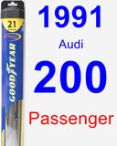 Passenger Wiper Blade for 1991 Audi 200 - Hybrid