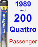 Passenger Wiper Blade for 1989 Audi 200 Quattro - Hybrid