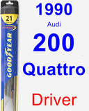 Driver Wiper Blade for 1990 Audi 200 Quattro - Hybrid