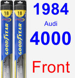 Front Wiper Blade Pack for 1984 Audi 4000 - Hybrid