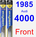 Front Wiper Blade Pack for 1985 Audi 4000 - Hybrid