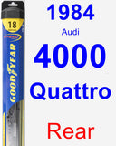 Rear Wiper Blade for 1984 Audi 4000 Quattro - Hybrid
