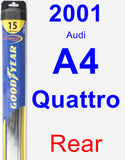 Rear Wiper Blade for 2001 Audi A4 Quattro - Hybrid