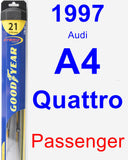 Passenger Wiper Blade for 1997 Audi A4 Quattro - Hybrid