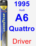 Driver Wiper Blade for 1995 Audi A6 Quattro - Hybrid