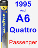 Passenger Wiper Blade for 1995 Audi A6 Quattro - Hybrid