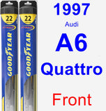 Front Wiper Blade Pack for 1997 Audi A6 Quattro - Hybrid
