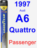 Passenger Wiper Blade for 1997 Audi A6 Quattro - Hybrid