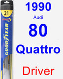 Driver Wiper Blade for 1990 Audi 80 Quattro - Hybrid