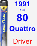 Driver Wiper Blade for 1991 Audi 80 Quattro - Hybrid