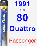 Passenger Wiper Blade for 1991 Audi 80 Quattro - Hybrid