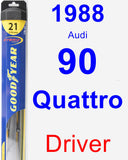 Driver Wiper Blade for 1988 Audi 90 Quattro - Hybrid