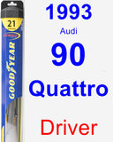 Driver Wiper Blade for 1993 Audi 90 Quattro - Hybrid