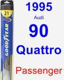 Passenger Wiper Blade for 1995 Audi 90 Quattro - Hybrid