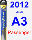 Passenger Wiper Blade for 2012 Audi A3 - Hybrid