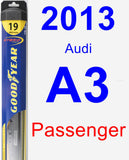 Passenger Wiper Blade for 2013 Audi A3 - Hybrid