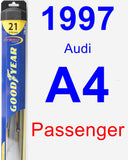 Passenger Wiper Blade for 1997 Audi A4 - Hybrid