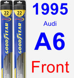 Front Wiper Blade Pack for 1995 Audi A6 - Hybrid