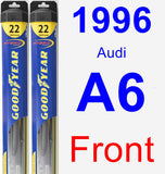 Front Wiper Blade Pack for 1996 Audi A6 - Hybrid
