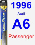 Passenger Wiper Blade for 1996 Audi A6 - Hybrid