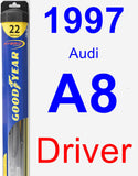 Driver Wiper Blade for 1997 Audi A8 - Hybrid