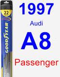 Passenger Wiper Blade for 1997 Audi A8 - Hybrid