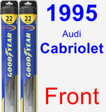 Front Wiper Blade Pack for 1995 Audi Cabriolet - Hybrid