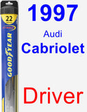 Driver Wiper Blade for 1997 Audi Cabriolet - Hybrid