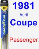 Passenger Wiper Blade for 1981 Audi Coupe - Hybrid