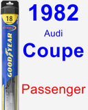 Passenger Wiper Blade for 1982 Audi Coupe - Hybrid
