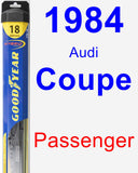 Passenger Wiper Blade for 1984 Audi Coupe - Hybrid