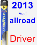 Driver Wiper Blade for 2013 Audi allroad - Hybrid