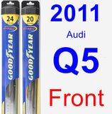 Front Wiper Blade Pack for 2011 Audi Q5 - Hybrid