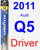 Driver Wiper Blade for 2011 Audi Q5 - Hybrid
