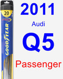 Passenger Wiper Blade for 2011 Audi Q5 - Hybrid