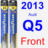 Front Wiper Blade Pack for 2013 Audi Q5 - Hybrid