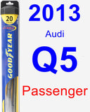 Passenger Wiper Blade for 2013 Audi Q5 - Hybrid