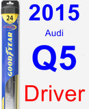 Driver Wiper Blade for 2015 Audi Q5 - Hybrid