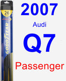 Passenger Wiper Blade for 2007 Audi Q7 - Hybrid