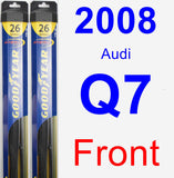 Front Wiper Blade Pack for 2008 Audi Q7 - Hybrid