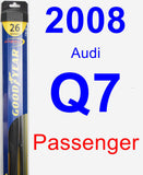 Passenger Wiper Blade for 2008 Audi Q7 - Hybrid