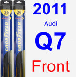 Front Wiper Blade Pack for 2011 Audi Q7 - Hybrid