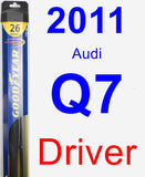 Driver Wiper Blade for 2011 Audi Q7 - Hybrid