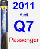 Passenger Wiper Blade for 2011 Audi Q7 - Hybrid