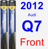 Front Wiper Blade Pack for 2012 Audi Q7 - Hybrid