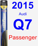 Passenger Wiper Blade for 2015 Audi Q7 - Hybrid