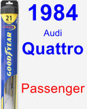 Passenger Wiper Blade for 1984 Audi Quattro - Hybrid