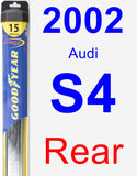 Rear Wiper Blade for 2002 Audi S4 - Hybrid