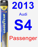 Passenger Wiper Blade for 2013 Audi S4 - Hybrid