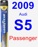 Passenger Wiper Blade for 2009 Audi S5 - Hybrid